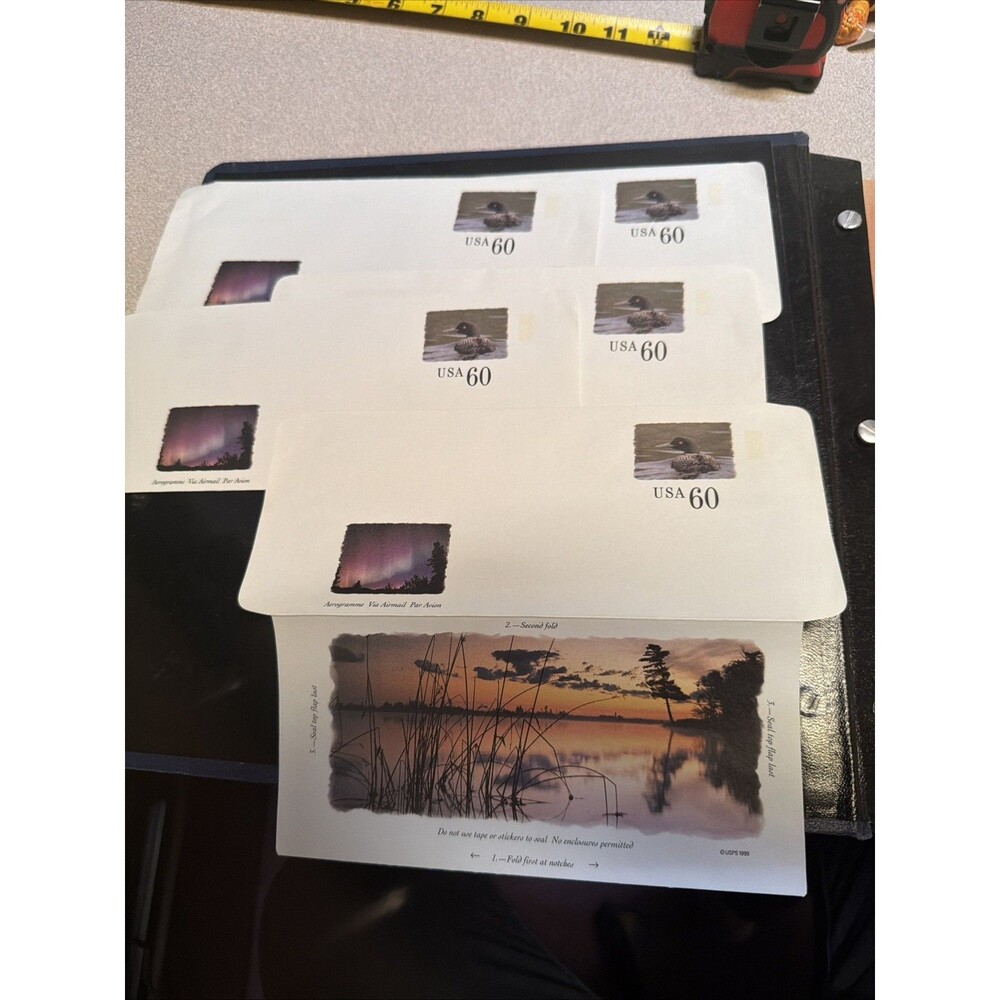 3 1999 US Scott #UC65 Voyageurs National Park, MN. Set of 5 unused